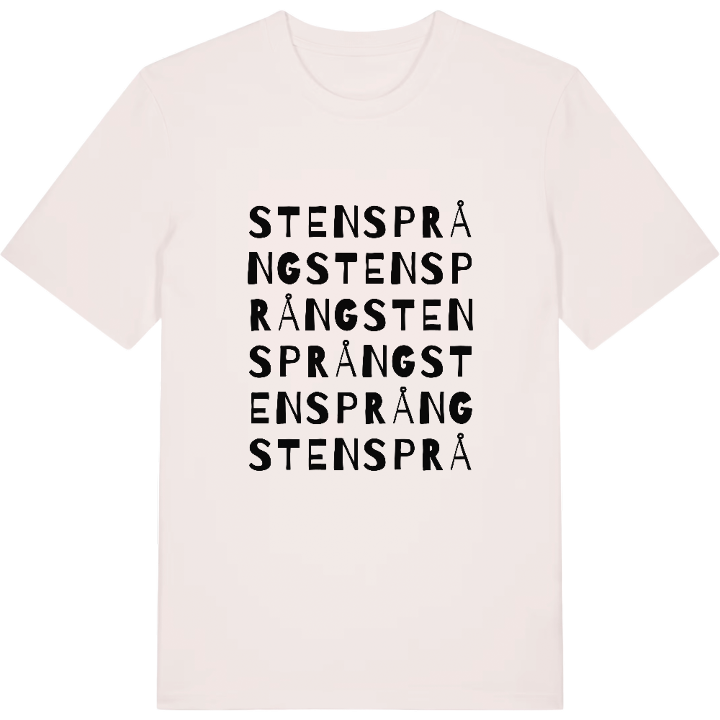 Stensprång ordlek t-shirt – t-shirt från PinShirt
