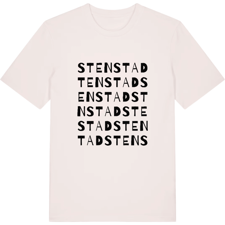 Stenstad ordlek t-shirt – t-shirt från PinShirt