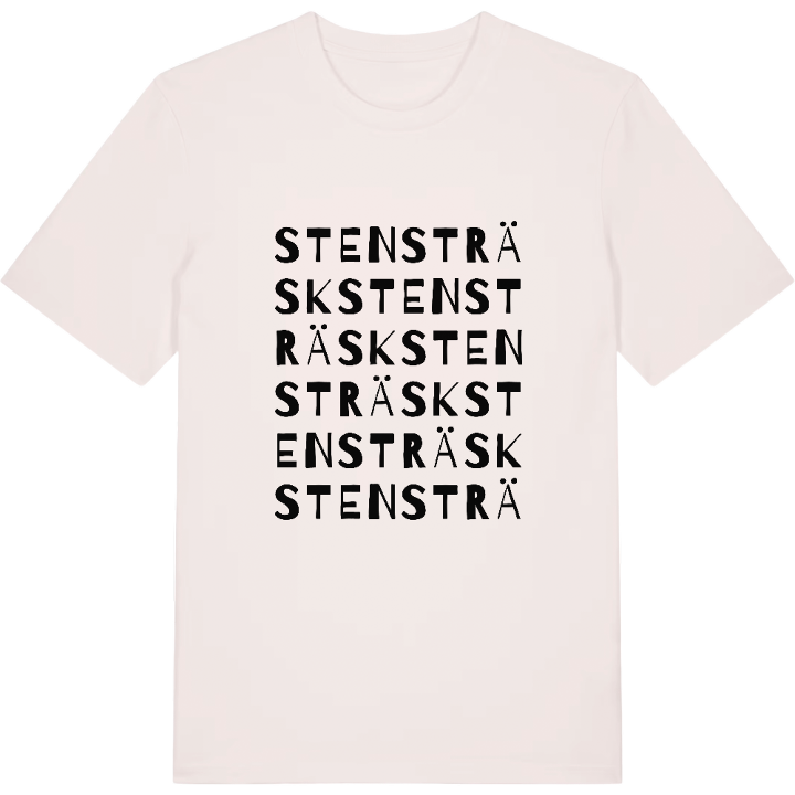Stensträsk ordlek t-shirt – t-shirt från PinShirt