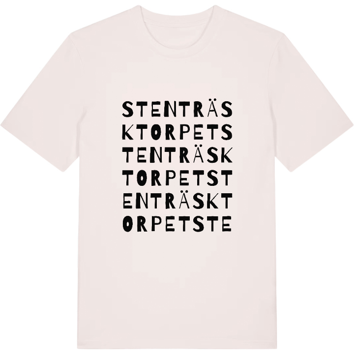 Stenträsktorpet ordlek t-shirt – t-shirt från PinShirt