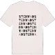 Stenvad ordlek t-shirt