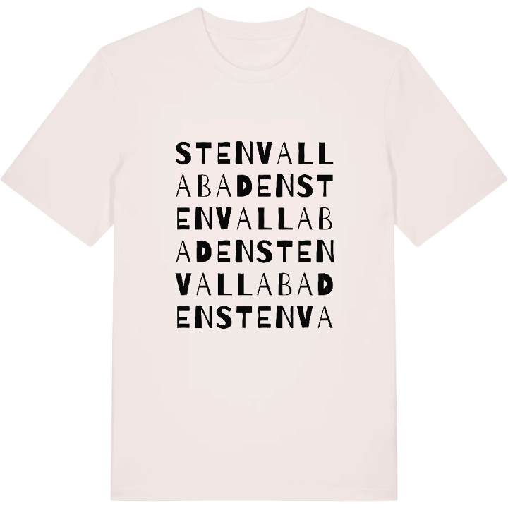 Stenvallabaden ordlek t-shirt – t-shirt från PinShirt