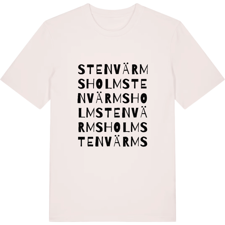 Stenvärmsholm ordlek t-shirt – t-shirt från PinShirt