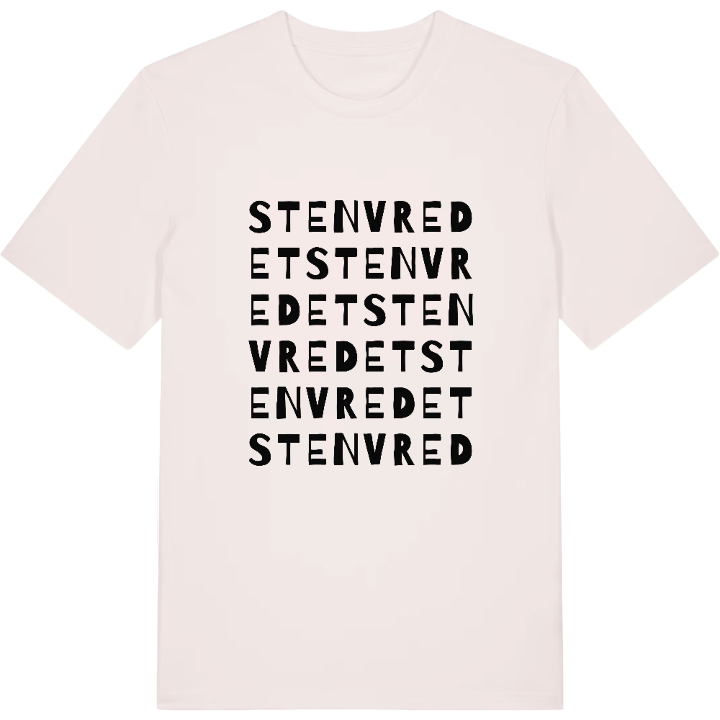 Stenvredet ordlek t-shirt – t-shirt från PinShirt