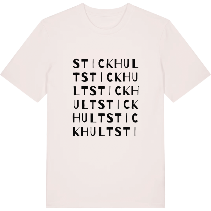 Stickhult ordlek t-shirt – t-shirt från PinShirt
