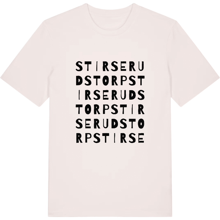 Stirserudstorp ordlek t-shirt – t-shirt från PinShirt