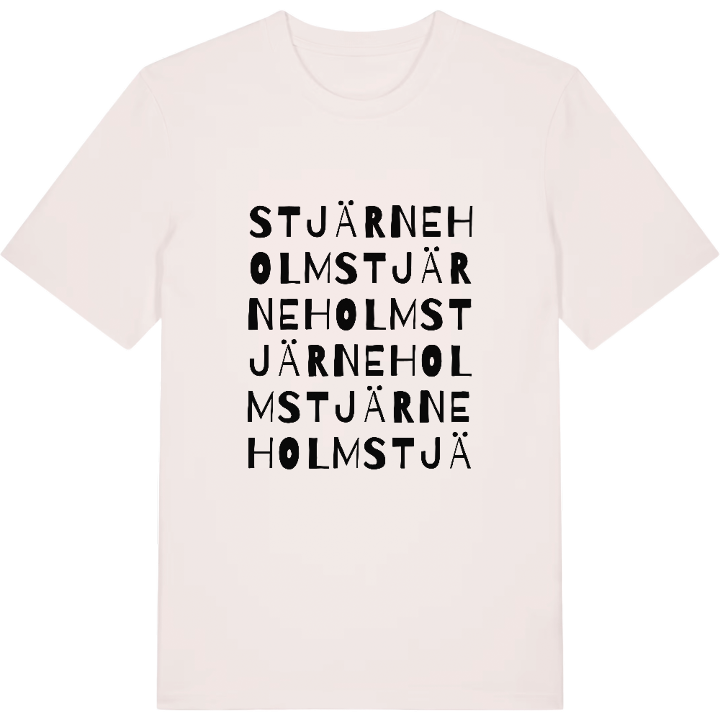 Stjärneholm ordlek t-shirt – t-shirt från PinShirt