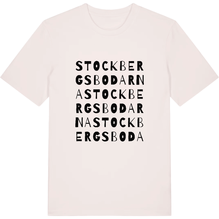 Stockbergsbodarna ordlek t-shirt – t-shirt från PinShirt