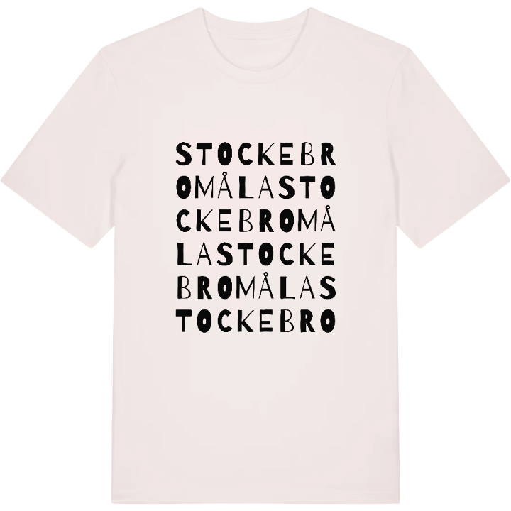 Stockebromåla ordlek t-shirt – t-shirt från PinShirt