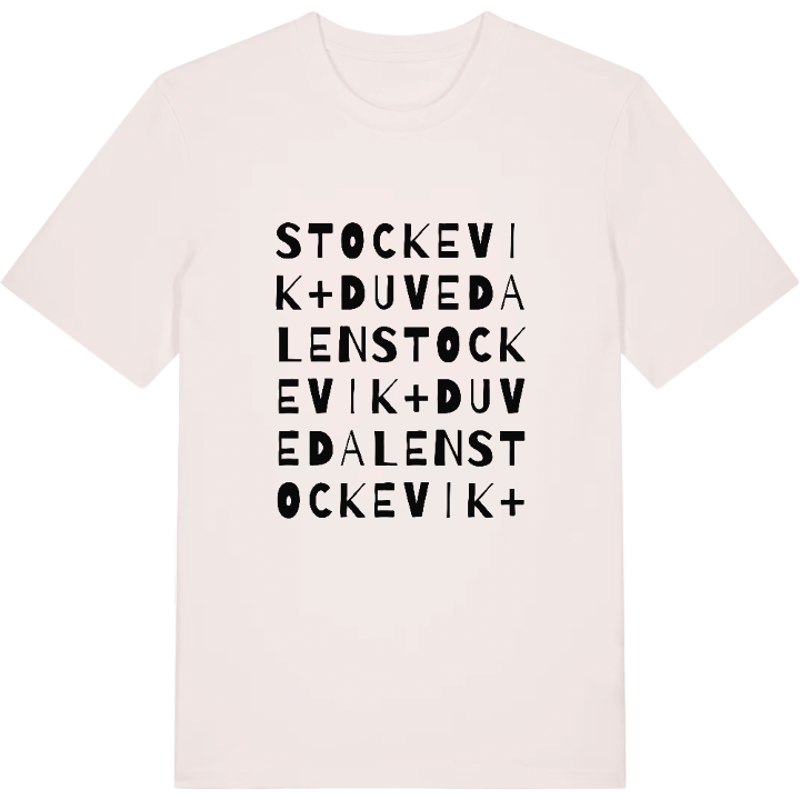 Stockevik + Duvedalen ordlek t-shirt – t-shirt från PinShirt