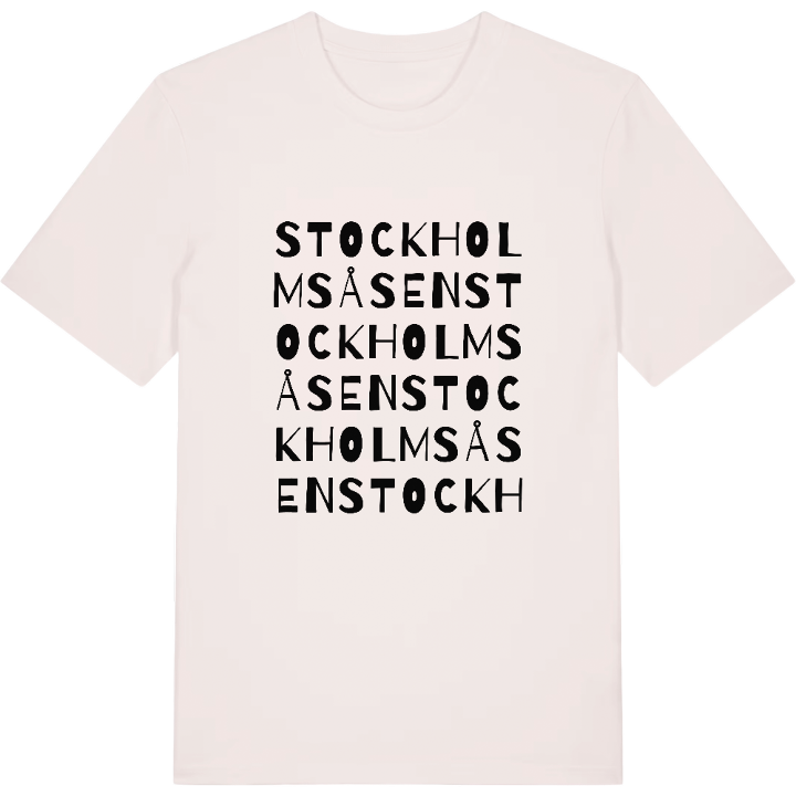 Stockholmsåsen ordlek t-shirt – t-shirt från PinShirt