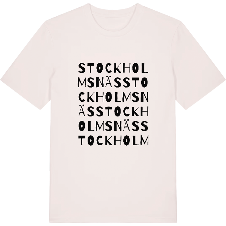 Stockholmsnäs ordlek t-shirt – t-shirt från PinShirt