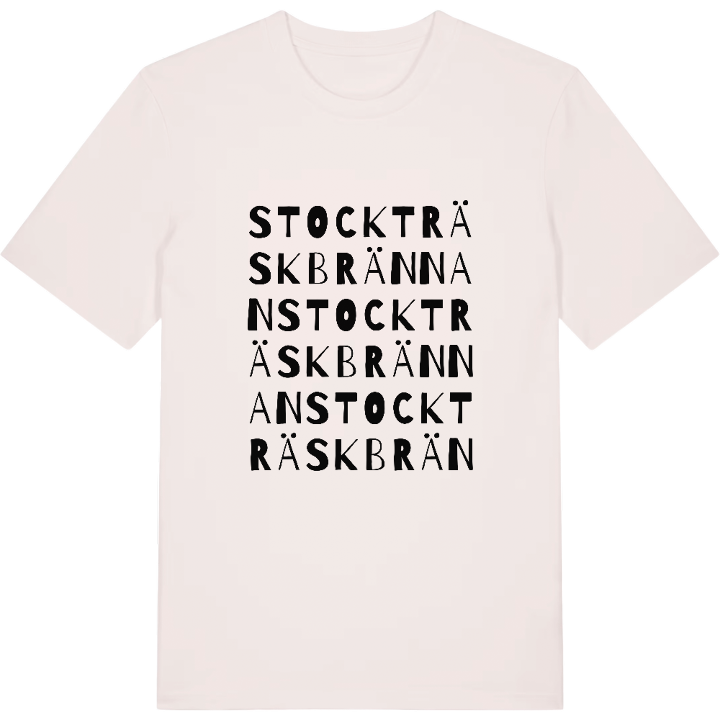 Stockträskbrännan ordlek t-shirt – t-shirt från PinShirt