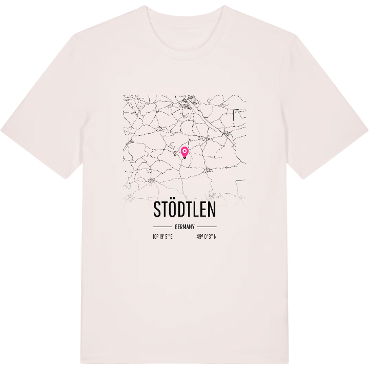 Stödtlen karta t-shirt – t-shirt från PinShirt