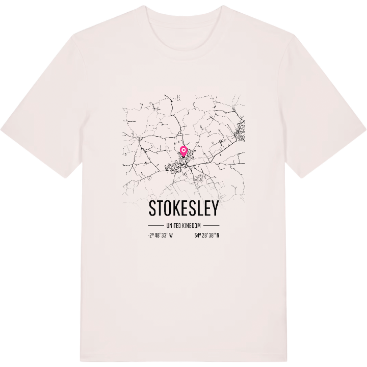 Stokesley karta t-shirt – t-shirt från PinShirt