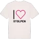 Jag älskar Stolpen t-shirt stort tryck