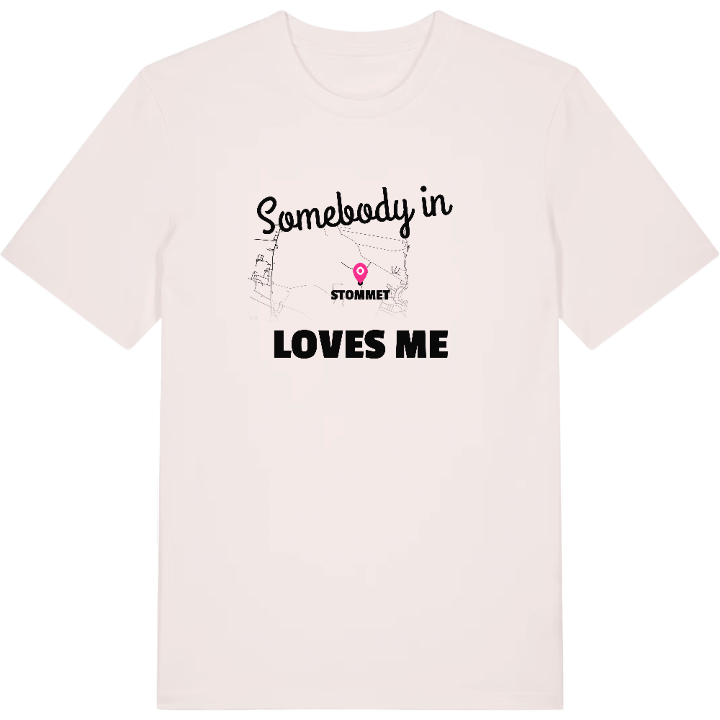Någon i Stommet älskar mig t-shirt – t-shirt från PinShirt