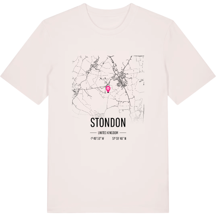 Stondon karta t-shirt – t-shirt från PinShirt