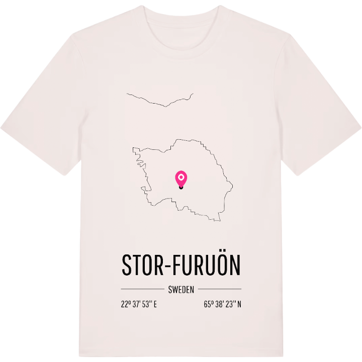 Stor-Furuön karta t-shirt – t-shirt från PinShirt
