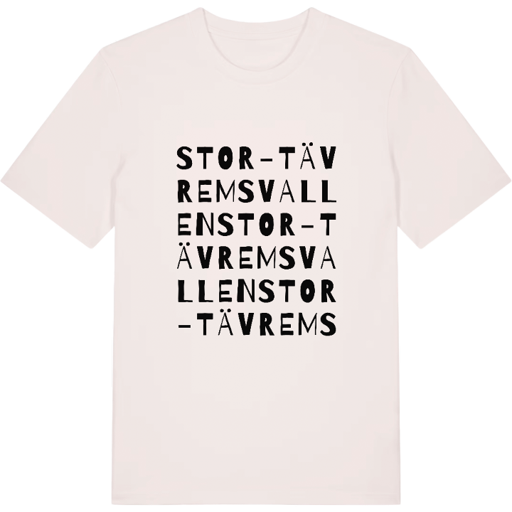 Stor-Tävremsvallen ordlek t-shirt – t-shirt från PinShirt