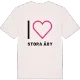Jag älskar Stora Åby t-shirt stort tryck
