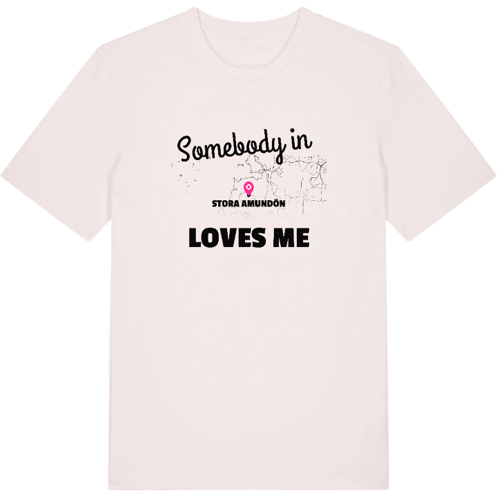 Någon i Stora Amundön älskar mig t-shirt – t-shirt från PinShirt