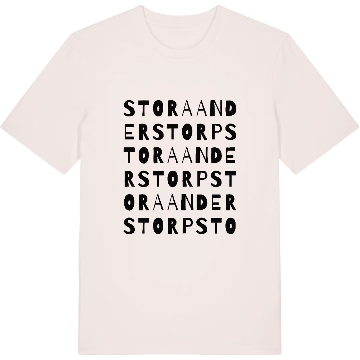 Stora Anderstorp ordlek t-shirt – t-shirt från PinShirt