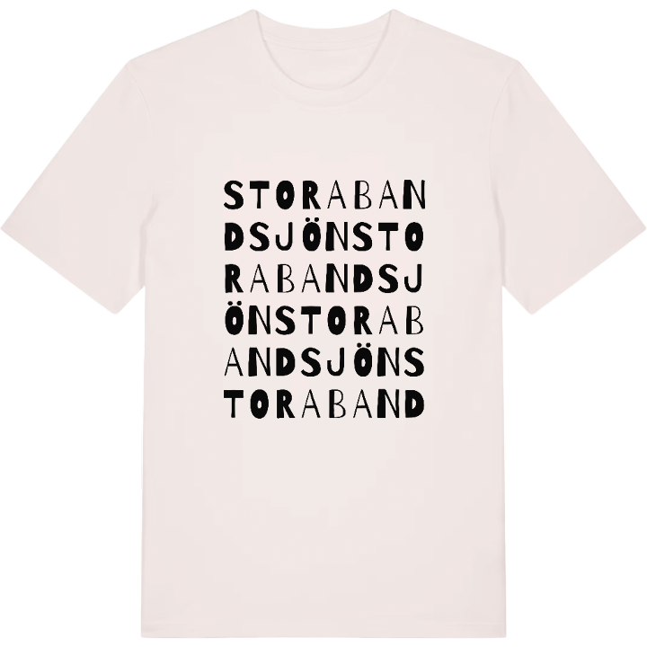 Stora Bandsjön ordlek t-shirt – t-shirt från PinShirt