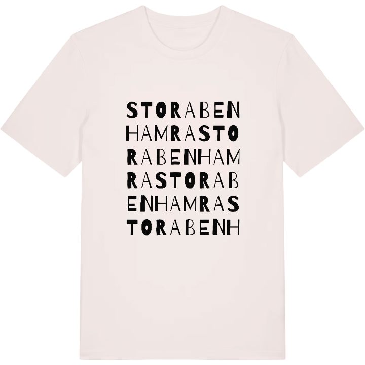 Stora Benhamra ordlek t-shirt – t-shirt från PinShirt