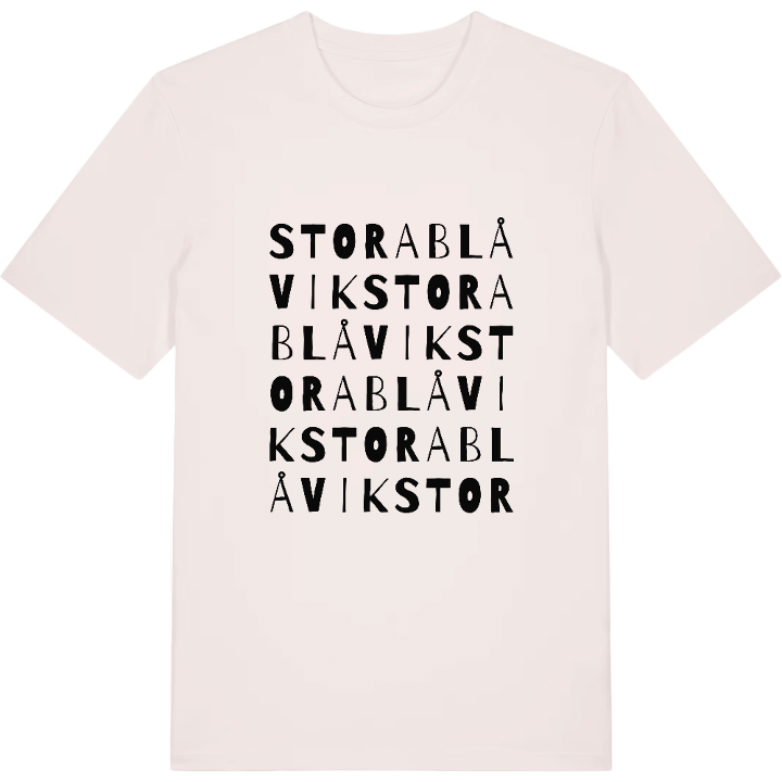Stora Blåvik ordlek t-shirt – t-shirt från PinShirt
