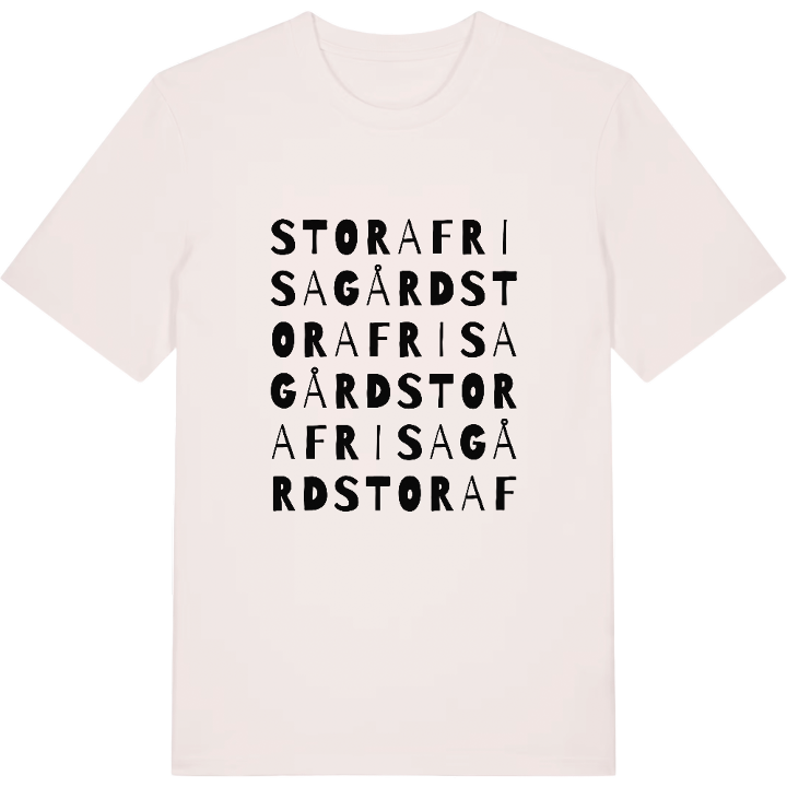Stora Frisagård ordlek t-shirt – t-shirt från PinShirt