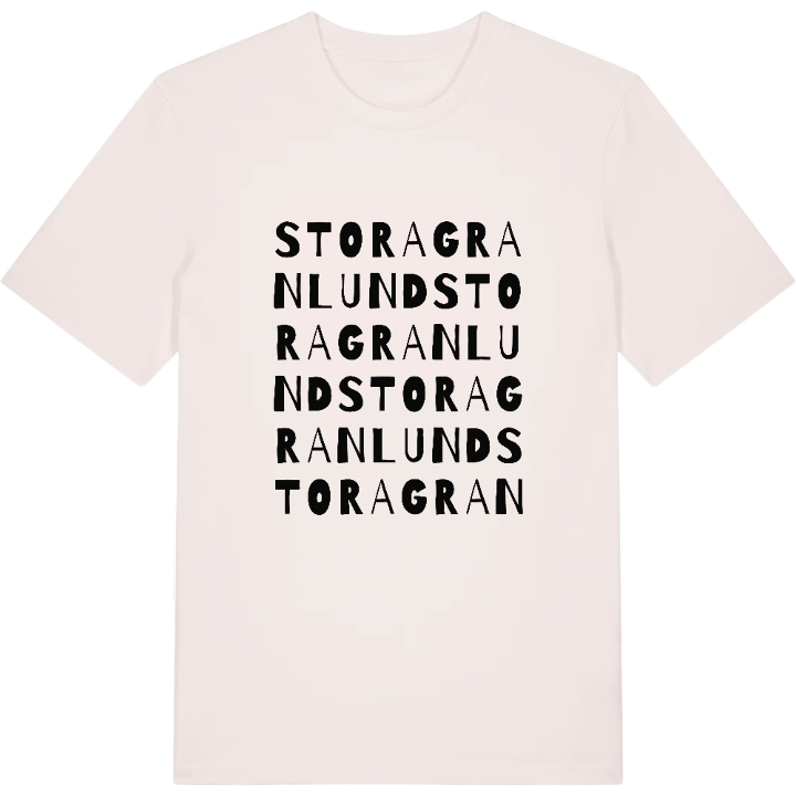 Stora Granlund ordlek t-shirt – t-shirt från PinShirt