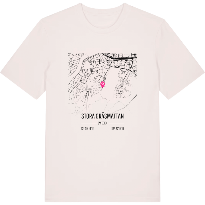 Stora gräsmattan karta t-shirt – t-shirt från PinShirt