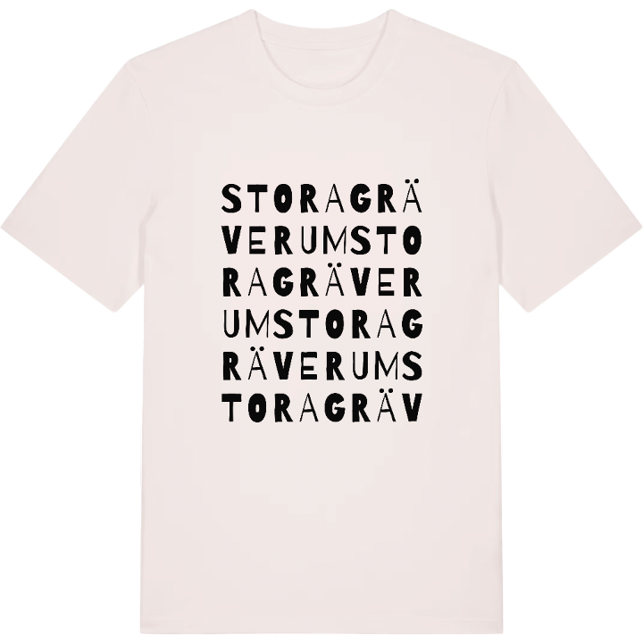 Stora Gräverum ordlek t-shirt – t-shirt från PinShirt