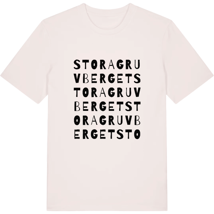 Stora Gruvberget ordlek t-shirt – t-shirt från PinShirt