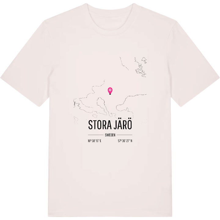 Stora Järö karta t-shirt – t-shirt från PinShirt