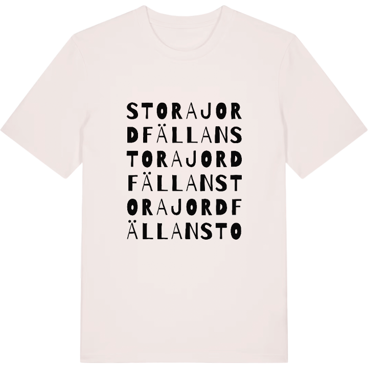 Stora Jordfällan ordlek t-shirt – t-shirt från PinShirt