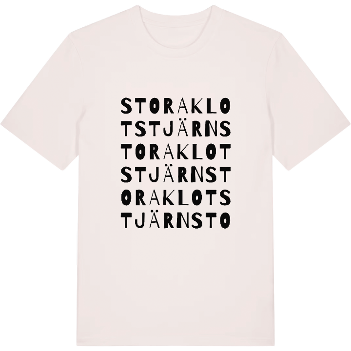 Stora Klotstjärn ordlek t-shirt – t-shirt från PinShirt