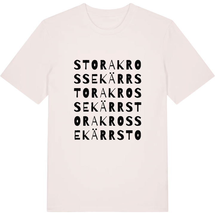 Stora Krossekärr ordlek t-shirt – t-shirt från PinShirt