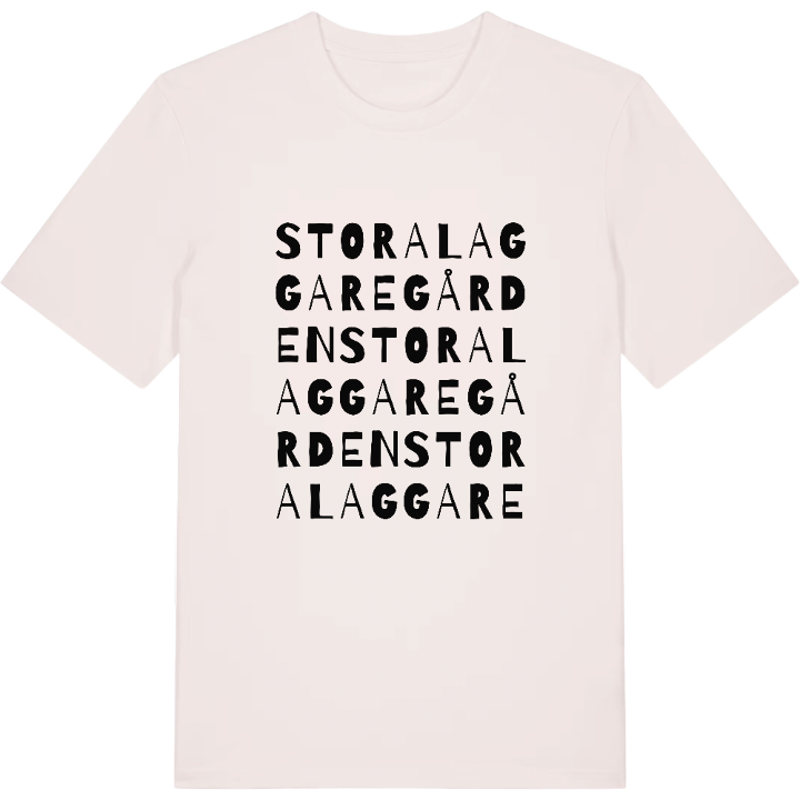 Stora Laggaregården ordlek t-shirt – t-shirt från PinShirt