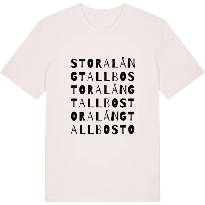 Stora Långtallbo ordlek t-shirt – t-shirt från PinShirt