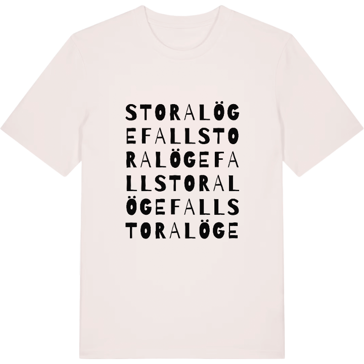 Stora Lögefall ordlek t-shirt – t-shirt från PinShirt