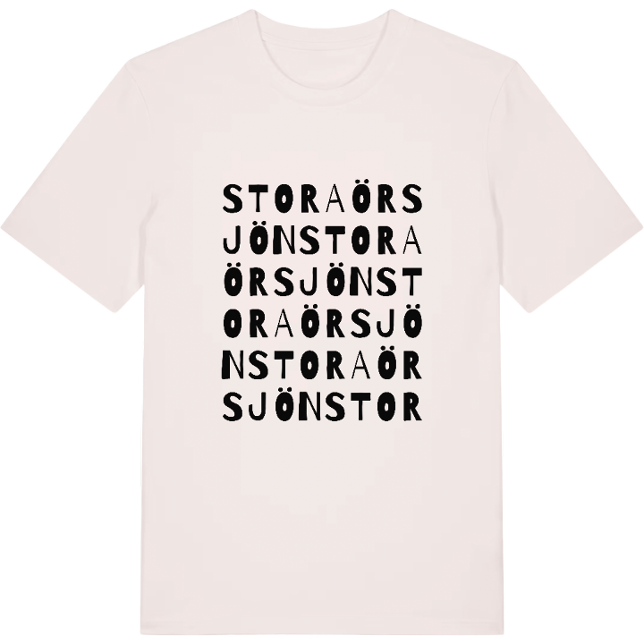 Stora Örsjön ordlek t-shirt – t-shirt från PinShirt