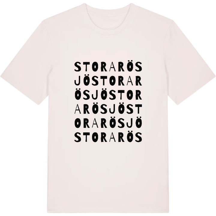 Stora Rösjö ordlek t-shirt – t-shirt från PinShirt