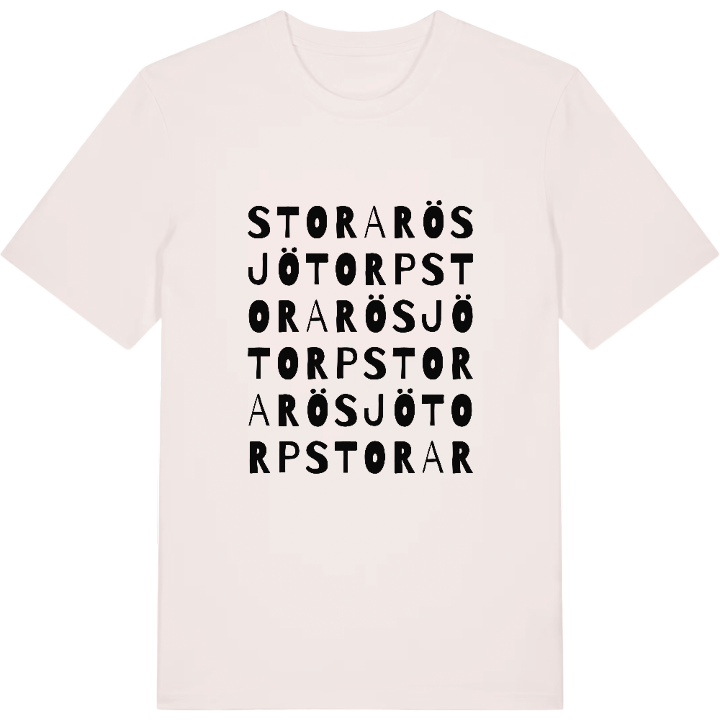 Stora Rösjötorp ordlek t-shirt – t-shirt från PinShirt