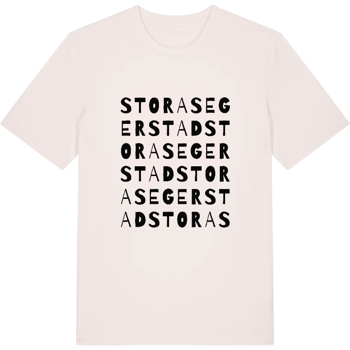 Stora Segerstad ordlek t-shirt – t-shirt från PinShirt