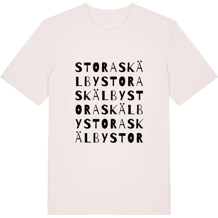 Stora Skälby ordlek t-shirt – t-shirt från PinShirt
