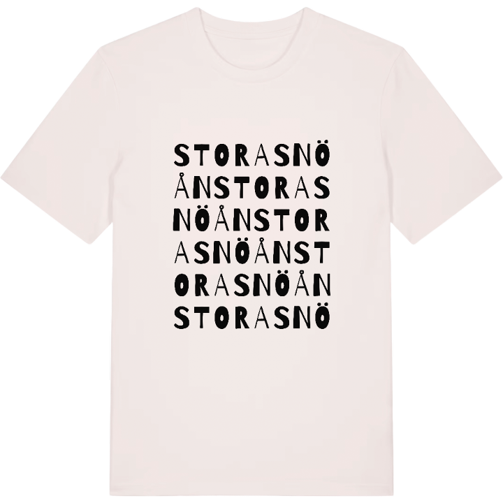 Stora Snöån ordlek t-shirt – t-shirt från PinShirt