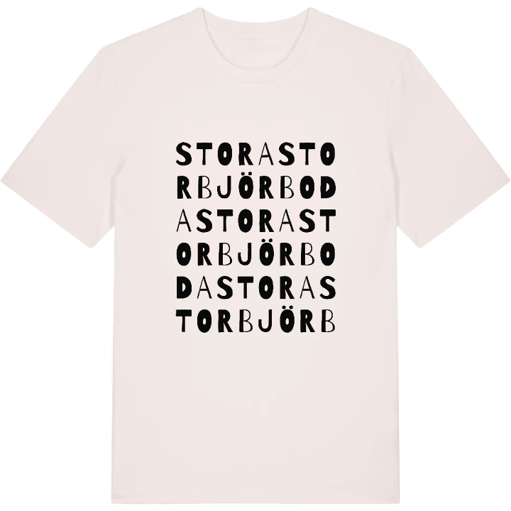 Stora Storbjörboda ordlek t-shirt – t-shirt från PinShirt
