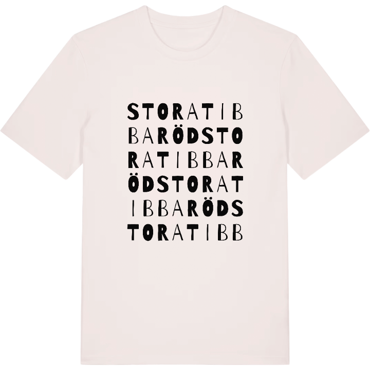 Stora Tibbaröd ordlek t-shirt – t-shirt från PinShirt